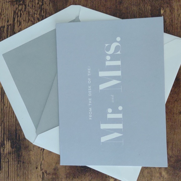 Kate Spade Mr. And Mrs. Note Cards - Picture 4 of 5